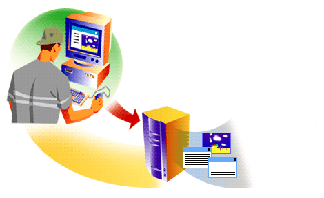 2) HTML files (and other files such as images) are stored on a server such as Nginx or Apache.